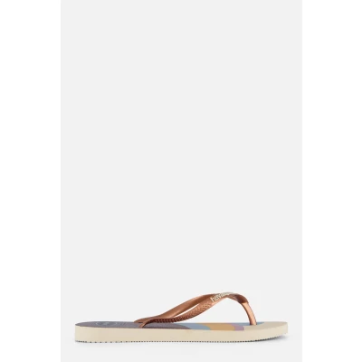 Afbeelding van Havaianas SLIM Palette GLOW Teensandalen, Dames, Maat: 35 36, Beige Kunststof