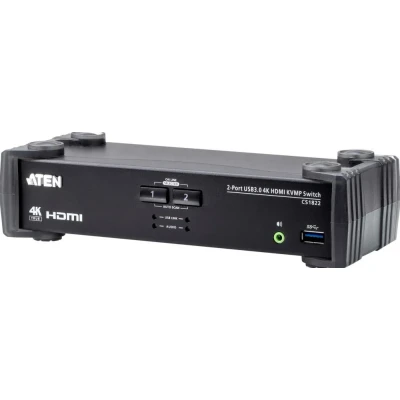 Afbeelding van ATEN 2 poorts USB 3.0 4K HDMI KVMP© Schakelaar met Audiomixer modus