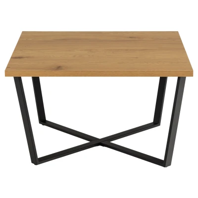 Afbeelding van Vierkante salontafel Gjern 75x75 cm met wild oak blad_