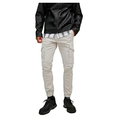Afbeelding van Jack &amp; Jones Jpstpaul Jjflake AKM NOOS Cargobroek, Heren, Maat: 32x30, Moonbeam
