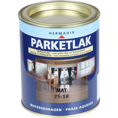 Afbeelding van Parketlak Hermadix 750 ml (Blank, Mat, Waterbasis)