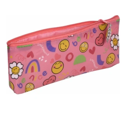 Afbeelding van Smiley Etui / Tasje Roze 21,5x2x8 cm