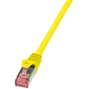 Afbeelding van LogiLink CQ2027S PrimeLine CAT6 S/FTP patchkabel PIMF LSZH 0,5m geel