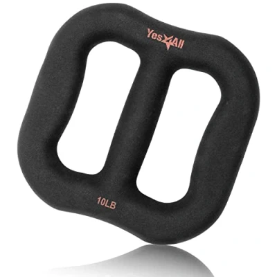 Afbeelding van Yes4All 3 in 1 multifunctionele neopreen halter/multifunctionele halter met massieve kern, ergonomische curve, zwart