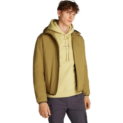 Afbeelding van Calvin Klein Jeans Heren HI NECK JACKET J30J326939 Andere jassen, Groen (Gothic olijf), XS, Olive), XS