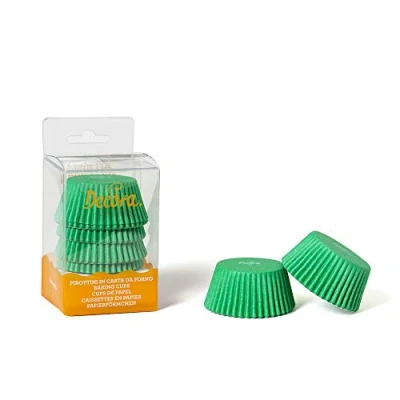Afbeelding van Decora 0339673 muffinvormpjes, papier oven, groen, 75 stuks