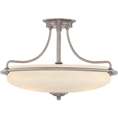 Afbeelding van Quoizel LED Plafondlamp Griffin 4X E27 Max 60W Dimbaar Antique Nickel