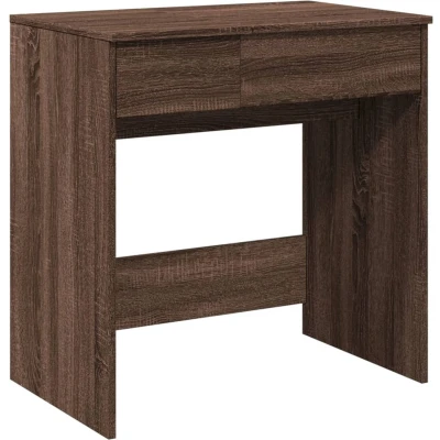 Afbeelding van vidaXL Kaptafel met spiegel 73x46,5x120 cm bruin eikenkleurig