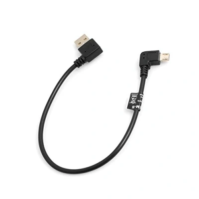 Afbeelding van Systeem S USB kabel Micro naar type A stekker hoek 27 cm