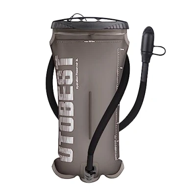 Afbeelding van UTOBEST Hydratatieblaas, waterzak, 1,5 l, 2 3 TPU lichaamswaterzak, BPA vrij lekvrij waterreservoir voor backpacken, wandelen, hardlopen, fietsen, kamperen, UTR211