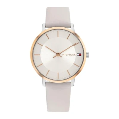 Afbeelding van Tommy Hilfiger Classic Horloge, Dames, Maat: One Size, Zweifarbig /silber/weiss/grau