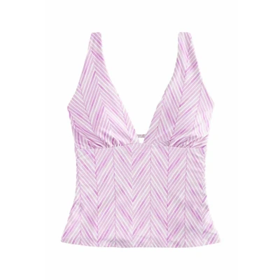 Afbeelding van Next Bikinitop, Dames, Maat: 36, Lilac purple zigzag print
