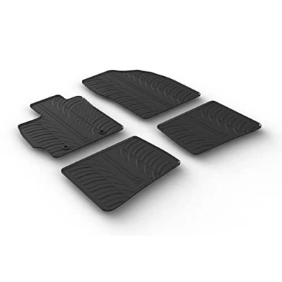 Afbeelding van Gledring Rubbermatten passend voor Toyota Prius III 2009 2012 (T profiel 4 delig + montageclips)