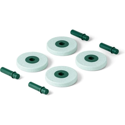 Afbeelding van MODU 4 x schuimrubberen wielen, ocean mint/ forest green