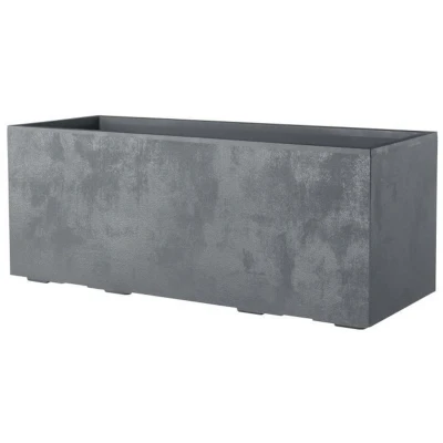 Afbeelding van Muret Plantenbak DEROMA Millennium R Asgrijs Met waterreservoir Wielen 99 cm