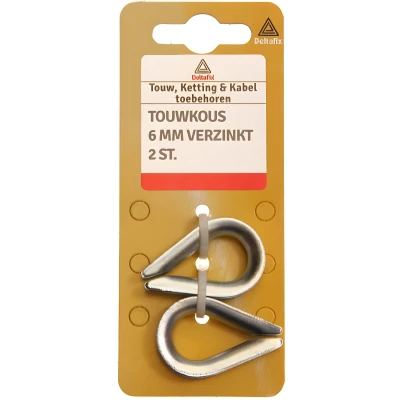 Afbeelding van Deltafix touwkous verzinkt 6 mm 2 st.