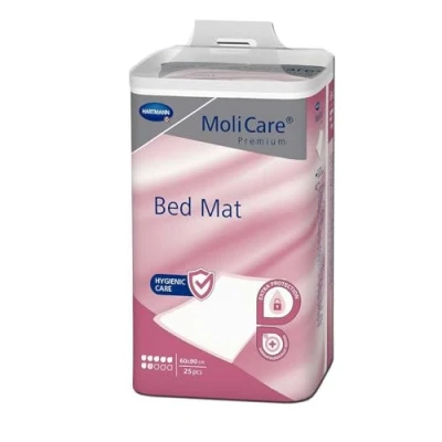 Afbeelding van MoliCare Premium Bed Mat 7 druppels, matrasbeschermingsmat 60 x 90 cm 25 stuks