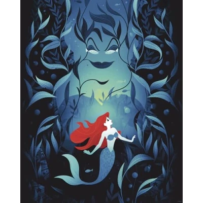 Afbeelding van Komar Artprint Disney Ariel Ursula 40 x 60 cm (breedte hoogte) kinderkamer, decoratie (set)