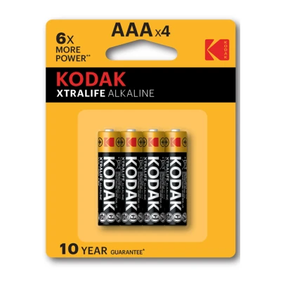 Afbeelding van Kodak Xtralife 4 X AAA Batterijen