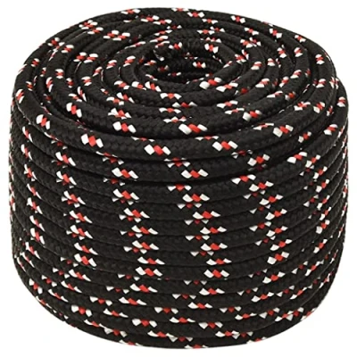Afbeelding van vidaXL Boot touw 12 mm 25 m polypropyleen zwart