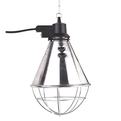Afbeelding van Lampenkap voor Dieren 5 M snoer IPX4 Spatwaterdicht Infraroodlamp Behuizing Energiezuinig met Spaarschakelaar
