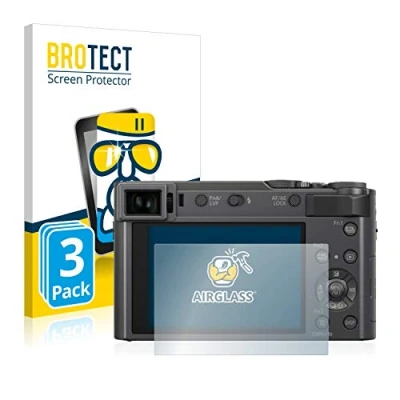 Afbeelding van BROTECT Glas Screen Protector voor Panasonic Lumix DC TZ200 (3 Stuks) Schermbeschermer [9H Hardheid, Beschermglas Folie niet Gehard Glas]
