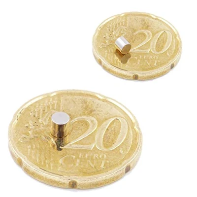 Afbeelding van Brudazon 25 mini schijfmagneten 3x3mm N52 sterkste niveau neodymium magneten ultrasterk Power magneet voor modelbouw, foto, whiteboard, notitiebord, koelkast, knutselen magnetische schijf extra sterk