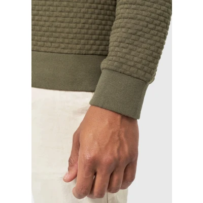 Afbeelding van Indicode Jeans Bermie Sweater met rits, Heren, Maat: Medium, Army