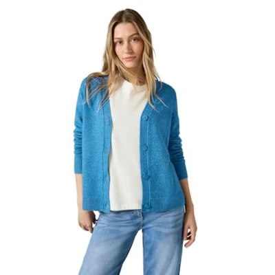 Afbeelding van CECIL Cardigan met knoopsluiting, aqua melange, XS