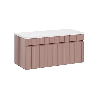 Afbeelding van Wastafelkast, 80 cm, iconische roos, hangkast, werkblad of wastafel, matroze (met werk)