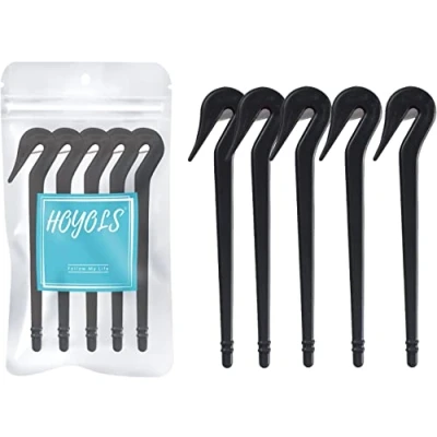 Afbeelding van HOYOLS Elastische haarbanden remover tool, elastiekjes cutter accessoires voor het knippen van rubberen 5 stuks (zwart)
