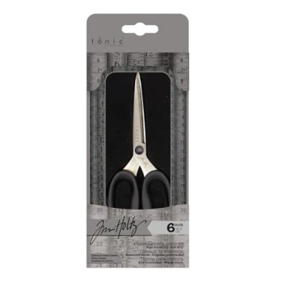 Afbeelding van Tim Holtz Haberdashery Hobbyschaar Titanium Zwart 15,2cm