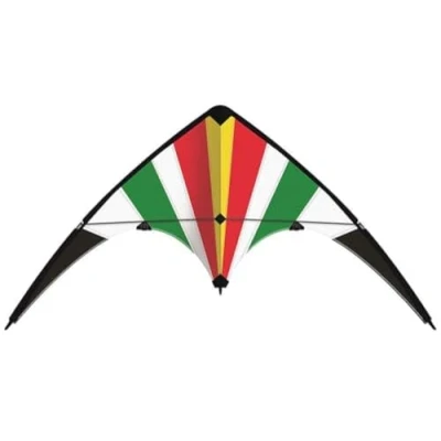 Afbeelding van GÜNTHER FLUGSPIELE Paul Günther 1082 Sportstuurvlieger Lucky Loop 100, vlieger voor beginners, zeil van scheurvast ripstop polyester, robuuste glasvezelstokken, met stuurspoelen en koord