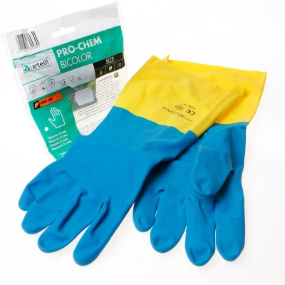 Afbeelding van Artelli handschoen pro chem latex plus maat 9