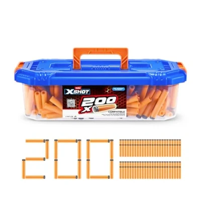 Afbeelding van XSHOT Excel Universeel compatibele schuimdart navulling dartkuip draagtas (200 darts)
