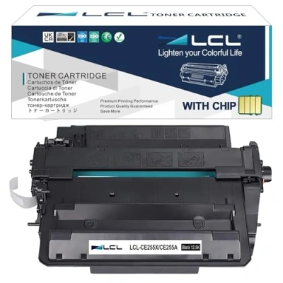 Afbeelding van LCL Remanufactured tonercartridge 55A 55X CE255A CE255X 724H CRG724H 12500 pagina&#039;s (1 zwart) vervanging voor HP Laserjet Enterprise P3015