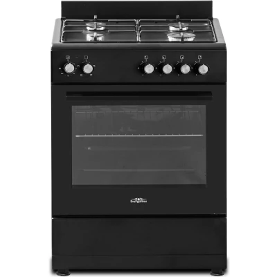 Afbeelding van Everglades Evck6010 Gasfornuis 60 Cm Matzwart Fornuis