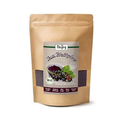 Afbeelding van Biojoy BIO Аcai poeder, gevriesdroogd (250 g), gedroogde en gemalen acaibessen, zonder additieven