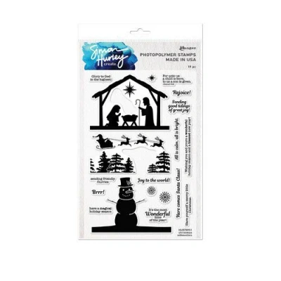 Afbeelding van Ranger SH Clearstamps 6x9 Christmas Silhouettes HUR78951 Simon Hurley (10 21)