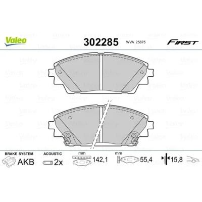 Afbeelding van Valeo Remblokset 302285