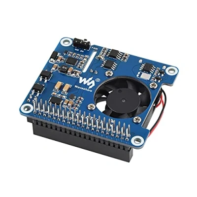 Afbeelding van POE HAT for Raspberry Pi 4B 3B+,802.3af/at compliant,Power Over Ethernet (C) Expansion Board 3B+ 4B,with Cooling Fan and Heatsink
