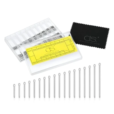 Afbeelding van Ace Select 6 23mm Horlogeband Spring Bars Link Pins 360 Stks RVS Cotter Horloge Reparatie Kit voor Horlogemaker