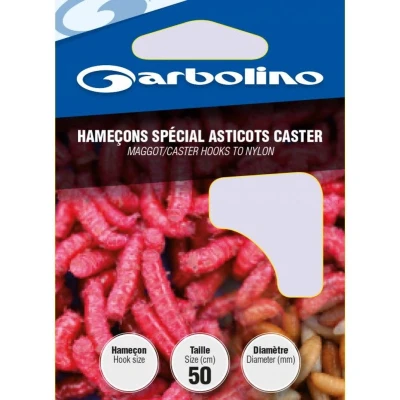 Afbeelding van Garbolino Onderlijn Speciaal Maden Casters 50cm (10 pcs) Maat : Haak 16 0.12mm
