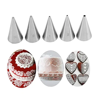 Afbeelding van Taart Decoreren Tips, Nozzles Roestvrij Staal Icing Piping voor Cake Decorating Gebak Fondant Gereedschap (ronde)