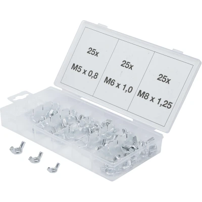 Afbeelding van BGS Assortiment vleugelmoeren 75 delig