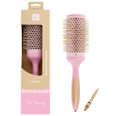 Afbeelding van Bamboom Styling Pink Flamingo Round Brush 52mm
