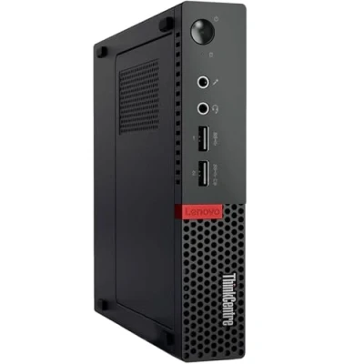 Afbeelding van Lenovo Mini pc desktopcomputer ThinkCentre M910q Tiny, processor Core i7 6700T, RAM 16 GB, SSD 512 Win 10 Pro (gereviseerd)