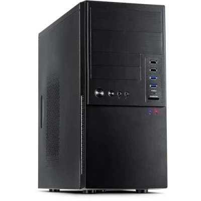 Afbeelding van Inter Tech IT 6865 computerbehuizing Micro Tower Zwart