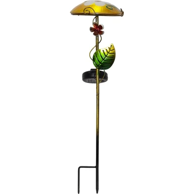 Afbeelding van Star Trading Solar grondspies Salona, decoratie, LED, buiten, bloem en lieveheersbeestje design, schemersensor, koel wit, 44 cm