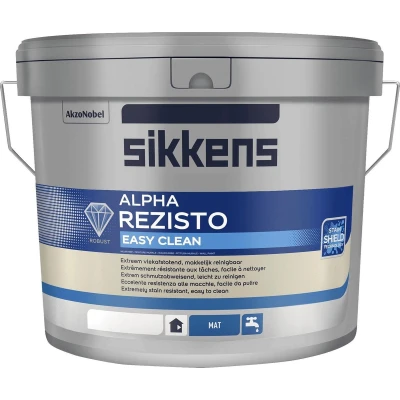Afbeelding van Sikkens Alpha Rezisto Easy Clean Muurverf 10 liter Mengbaar